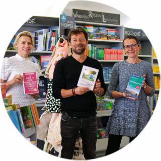 Das Team der Buchhandlung Lauf Braunau.