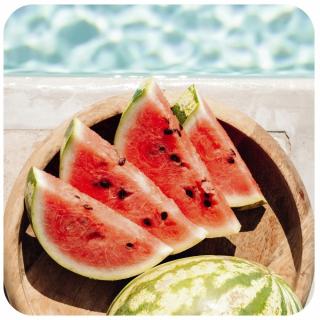 Wassermelone. Link zu unserem Onlineschaufenster Sommer, Sonne, Sehnsucht. 