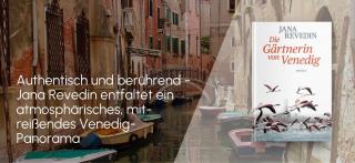 Kanal in Venedig. Link zum Buch Die Gärtnerin von Venedig.