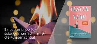 Brennendes Papierschiff. Link zum Buch Yesteryear.
