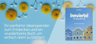 Gelbe und weiße Blumen. Link zum Buch Innviertel.