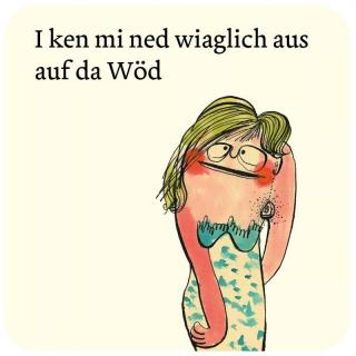 Christine Nöstlinger Karikatur. Link zu unserem Onlineschaufenster. 